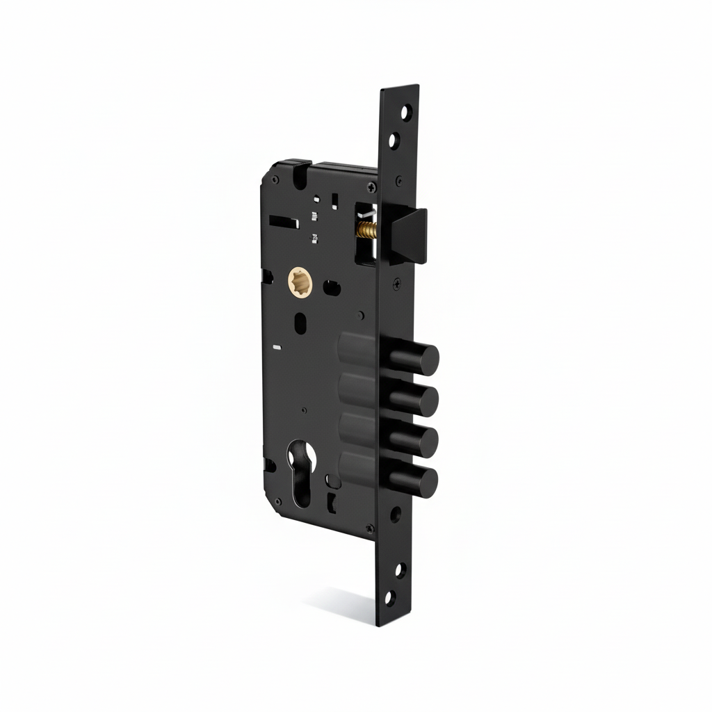 Lock Body 4 Rod 2 Stop 60 mm x 85 mm (Brass)
