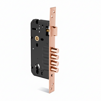 Lock Body 4 Rod 2 Stop 60 mm x 85 mm (Brass)