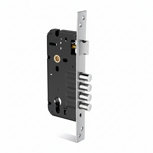 Lock Body 4 Rod 2 Stop 60 mm x 85 mm (Brass)