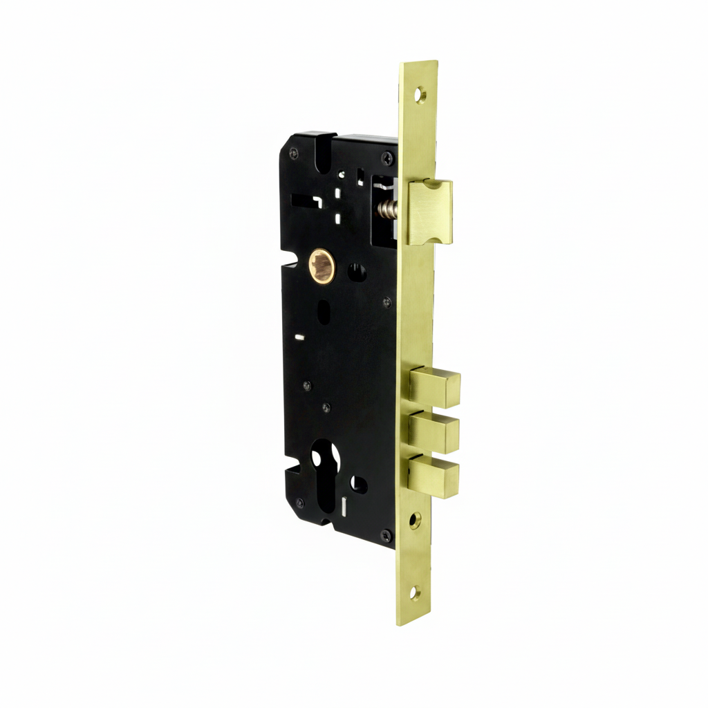 Lock Body 50 mm x 85 mm SS Matt, Antique Brass (Brass)