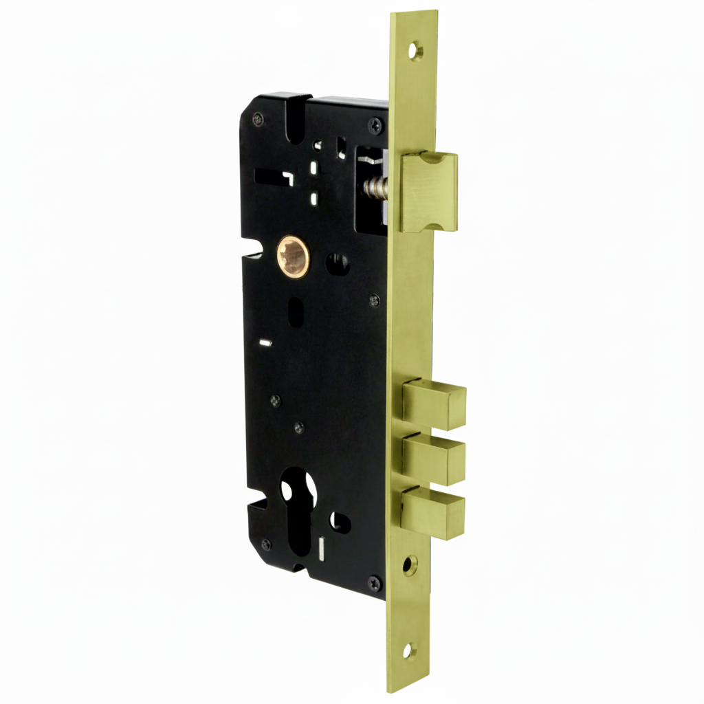 Medon Lock Body 70 mm x 85 mm SS Matt, Antique Brass, Black, Gold (Brass)