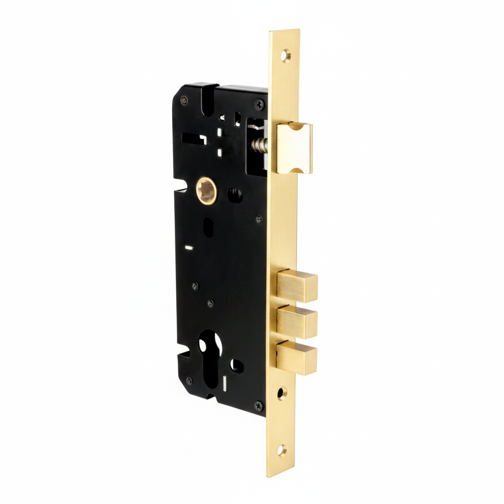 Medon Lock Body 70 mm x 85 mm SS Matt, Antique Brass, Black, Gold (Brass)