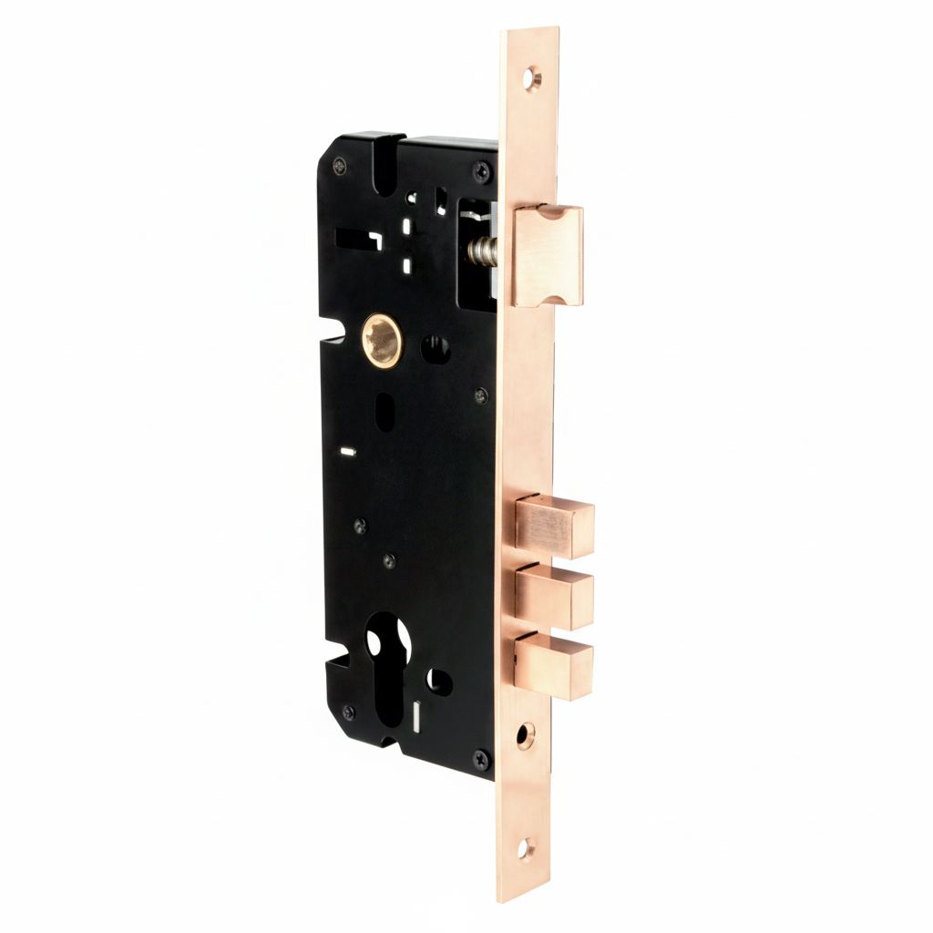 Medon Lock Body 70 mm x 85 mm SS Matt, Antique Brass, Black, Gold (Brass)