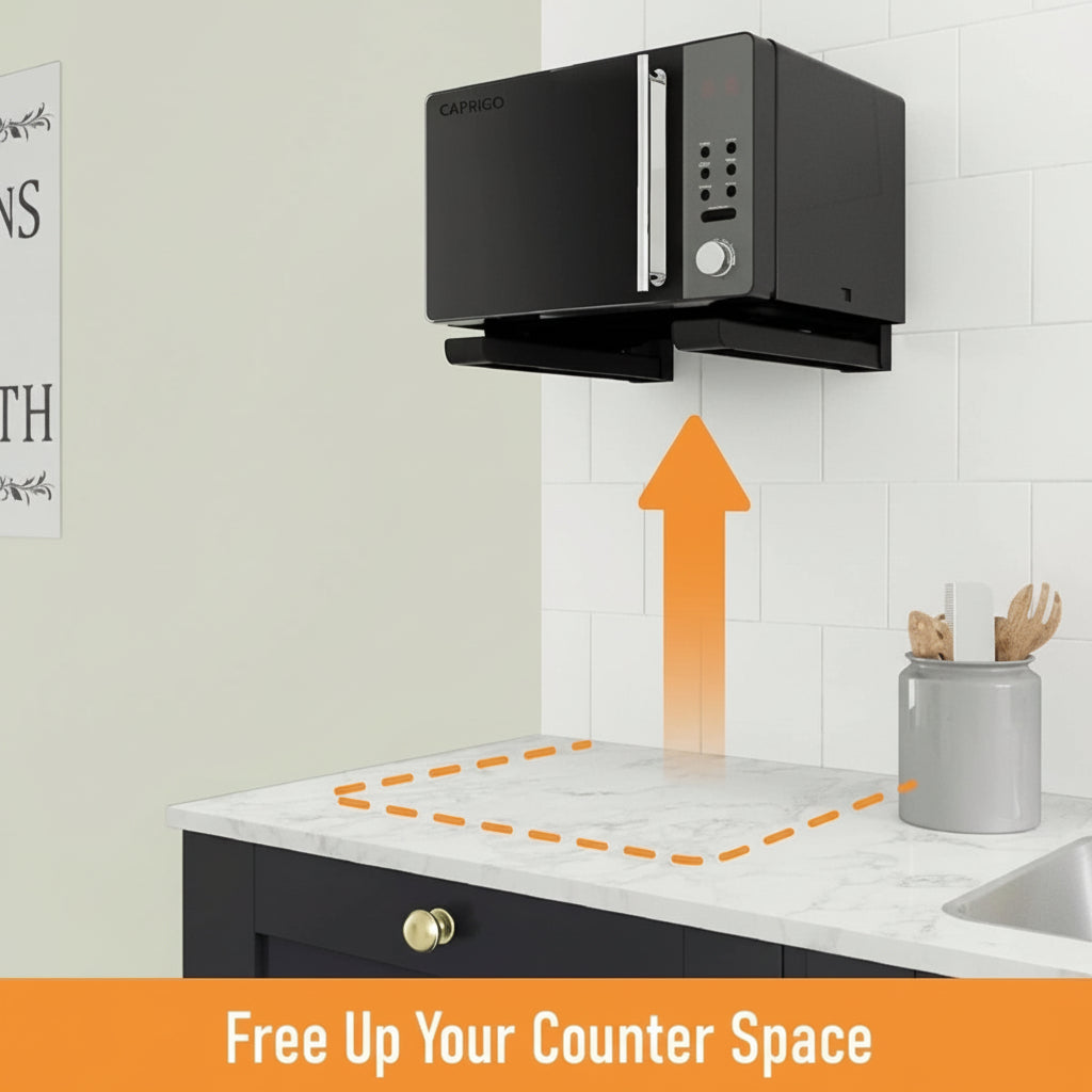Microwave Stand (Black, White)