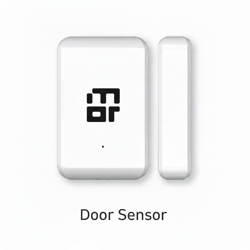 Mygate smart door sensor in white for monitoring door and window open or close status in home security systems.