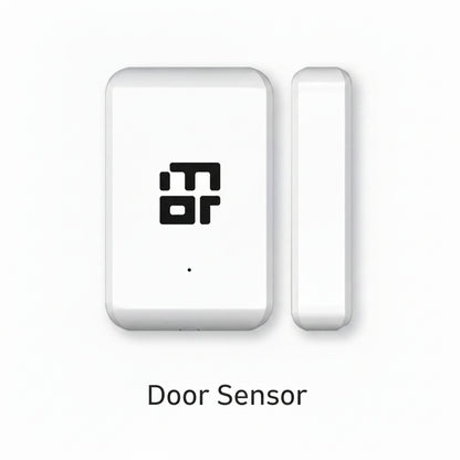 Mygate smart door sensor in white for monitoring door and window open or close status in home security systems.