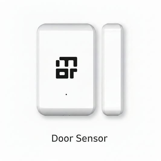 Mygate smart door sensor in white for monitoring door and window open or close status in home security systems.
