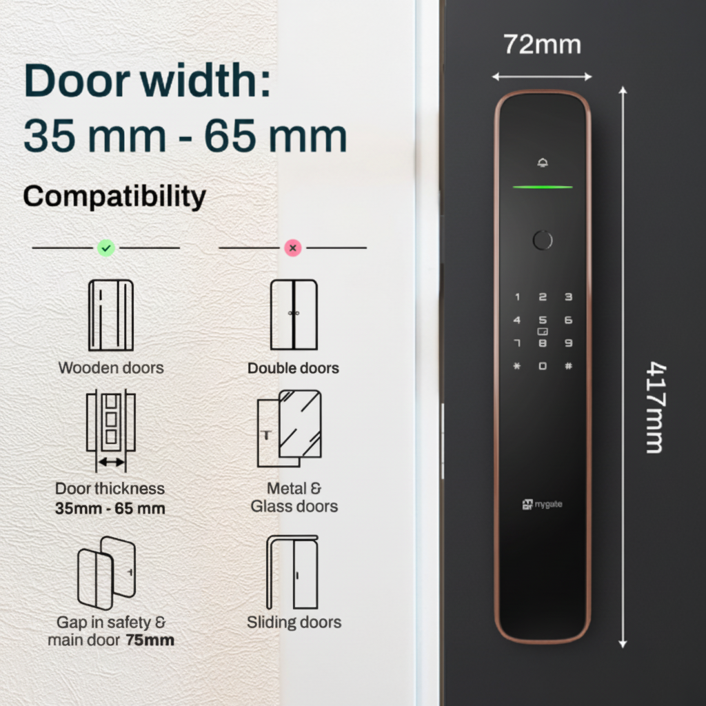 Mygate Lock Pro 2.0 (Black, Copper)