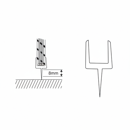 Pvc Seal for 10mm-12mm Glass, 2200mm (7.3feet) length