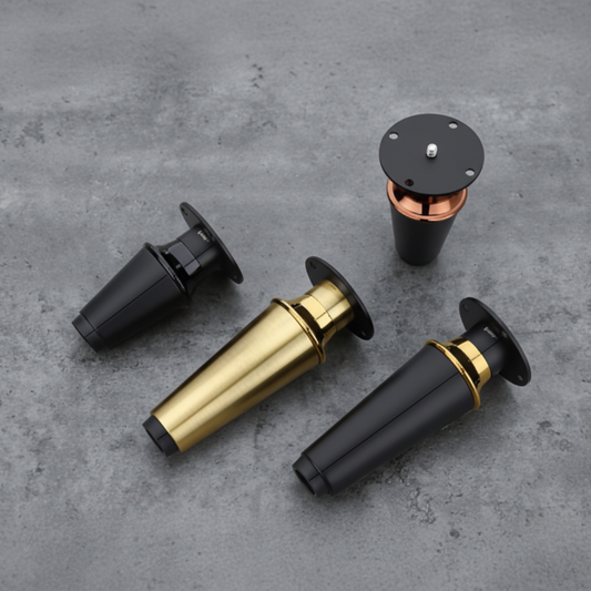 Sar Sofa Leg Cylinder Black | Gold, Antique Brass (SL-22)
