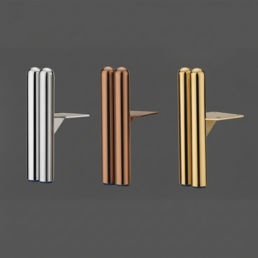 Sar Sofa Leg Double Tube Black, Antique Brass, Gold, Rose Gold (SL-18)