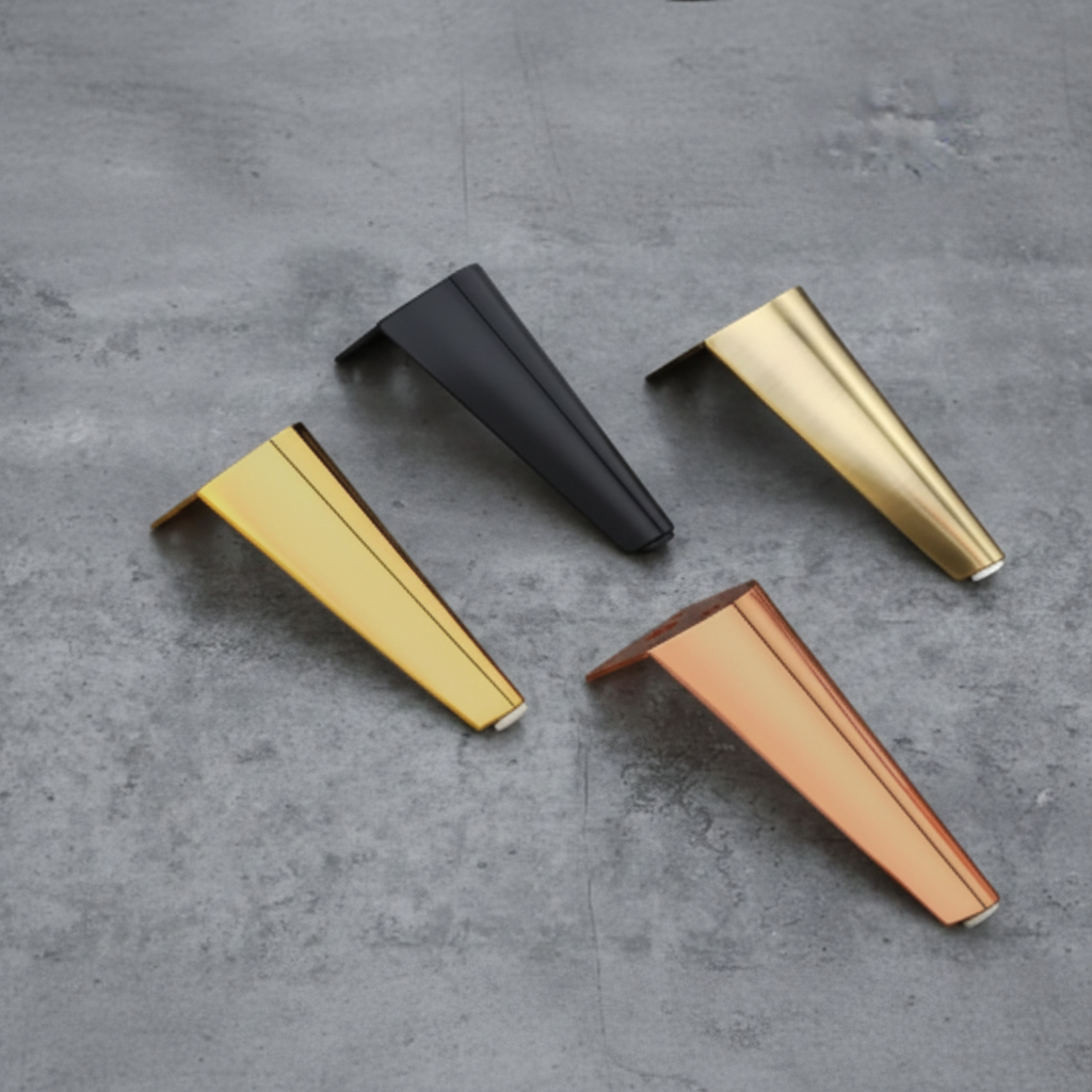 Sar Sofa Leg Half Triangle Black, Gold, Rose Gold, Antique Brass (SL-02)