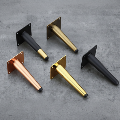 Sar Sofa Leg Thin Cone Black, Black l Gold, Rose Gold, Antique Brass (SL-01)