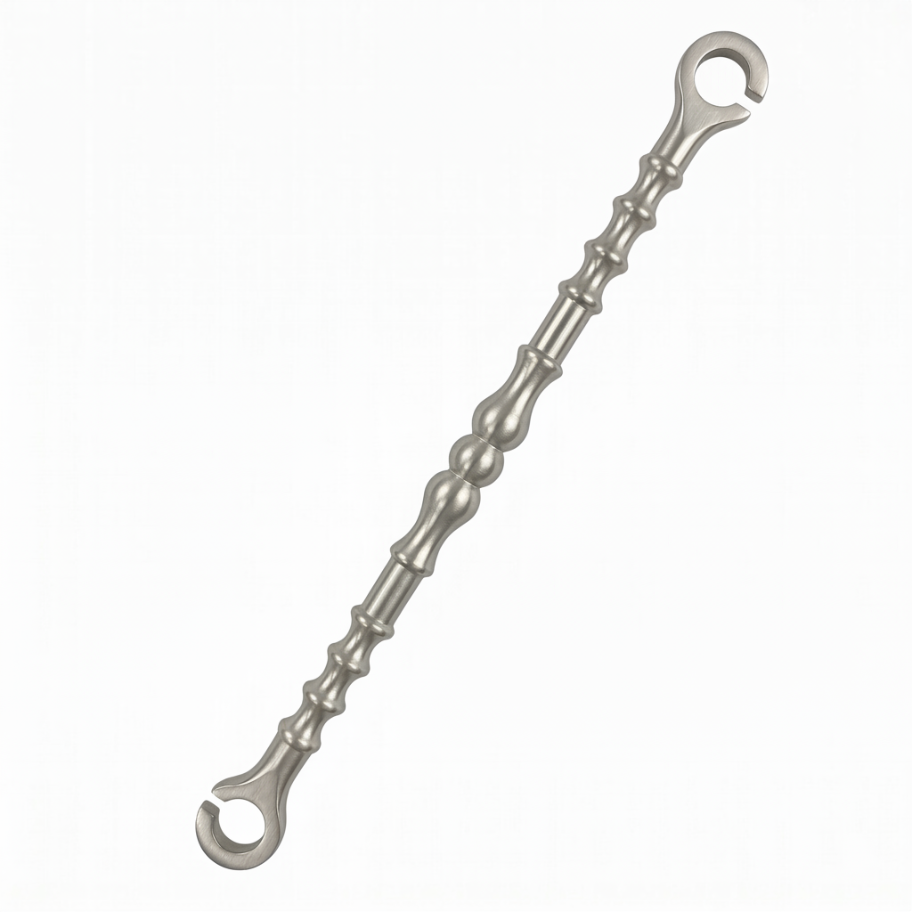 Premium Satin SS-304 stainless steel jhula chain link with a traditional Damru design and polished finish for heavy-duty swing sets and Oonjal.