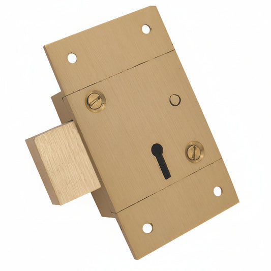 Vijayan Cupboard Lock (Double Turn) for Left/Right Door (Gold)
