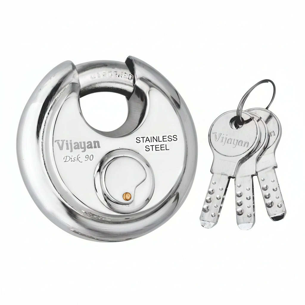 Vijayan Disk Lock 70 mm & 90 mm (Silver)