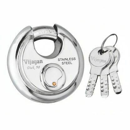Vijayan Disk Lock 70 mm & 90 mm (Silver)