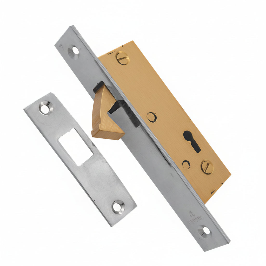 Vijayan Sliding Door Lock with Regular keys (Gold)