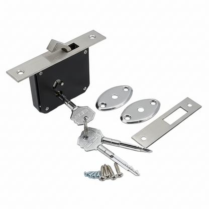 Vijayan Star Key Sliding Door Lock 75 mm (Black)
