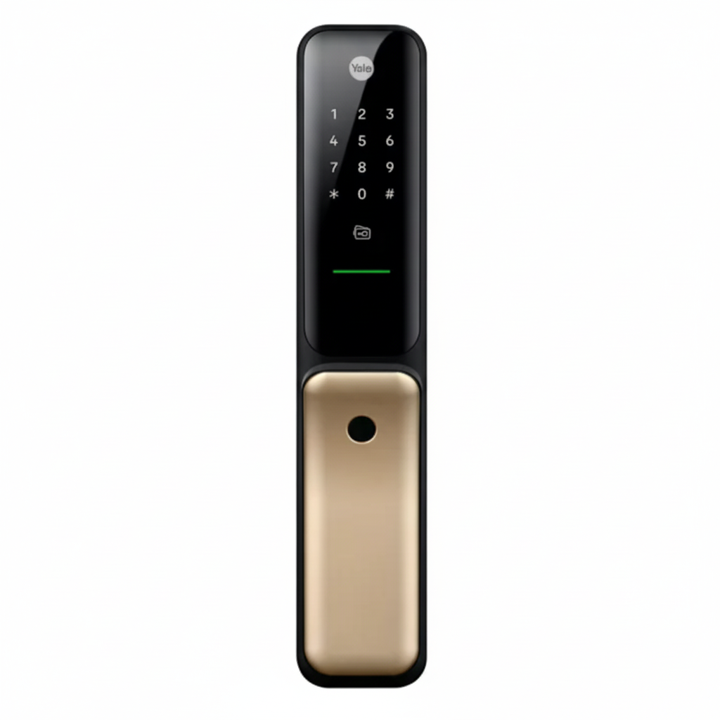 Yale Kyra Pro Premium Push Pull Smart Lock with 6-Ways of Unlock | Connects with Yale Home App | Wi-Fi & Bluetooth Smart Connectivity | 5-Year Warranty | Modern Home Security