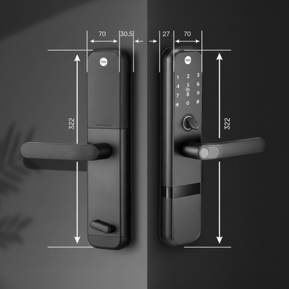 Yale Zuri (Black, Antique Brass)