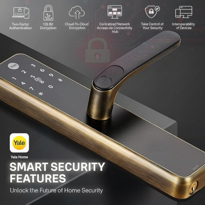 Yale Zuri S (Black, Antique Brass)