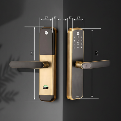 Yale Zuri S (Black, Antique Brass)