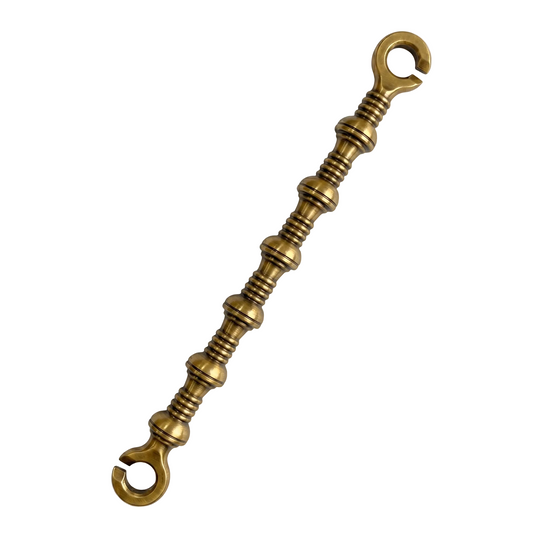 Antique Brass finish Doom Saliya jhula chain extension rod featuring a multi-link decorative design for traditional Oonjal and heavy-duty swings.