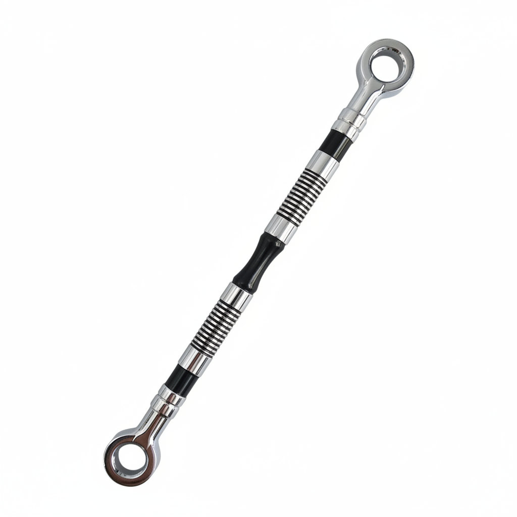 High-chrome SS-304 stainless steel jhula chain link featuring a traditional Rassi rope-textured design with decorative black segments for luxury indoor swings.
