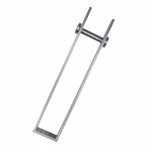 A professional-grade DLP167 heavy-duty reversible bracket designed for secure Jhula and swing seat installation. This structural mounting hardware features a robust U-frame design with a high-tensile bolt and a multi-hole base plate for precise wooden seat attachment. Engineered for durability and high load-bearing capacity, it provides a stable and safe pivot point for indoor swings, traditional Indian Jhulas, and porch seating.
