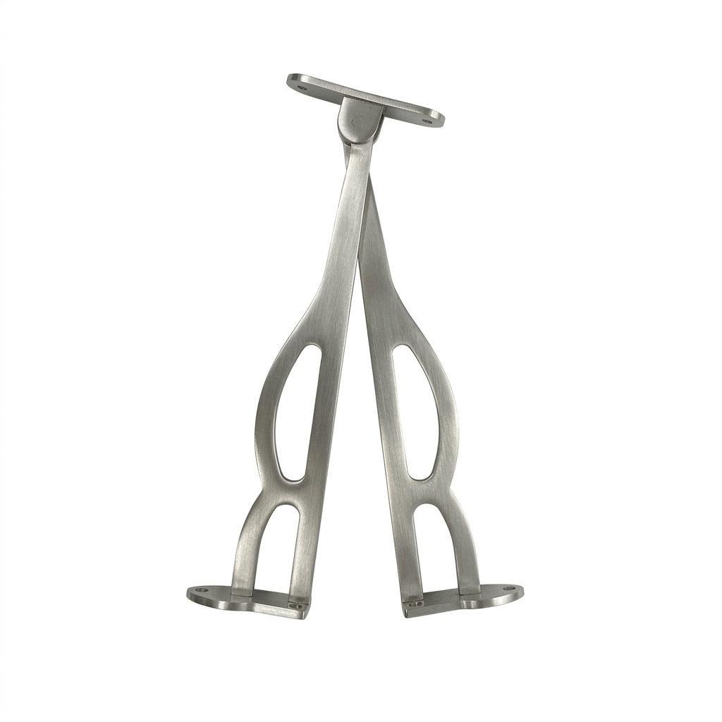 A pair of DLP170 heavy-duty Jhula Z-hinges crafted from high-quality stainless steel with a satin finish. These architectural-grade hinges are specifically designed for indoor and outdoor swinging chairs, featuring a reinforced pivot point for smooth, silent movement and exceptional load-bearing capacity. Perfect for mounting traditional wooden Jhulas or modern porch swings, ensuring long-lasting durability and rust resistance.