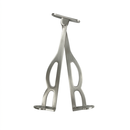 A pair of DLP170 heavy-duty Jhula Z-hinges crafted from high-quality stainless steel with a satin finish. These architectural-grade hinges are specifically designed for indoor and outdoor swinging chairs, featuring a reinforced pivot point for smooth, silent movement and exceptional load-bearing capacity. Perfect for mounting traditional wooden Jhulas or modern porch swings, ensuring long-lasting durability and rust resistance.