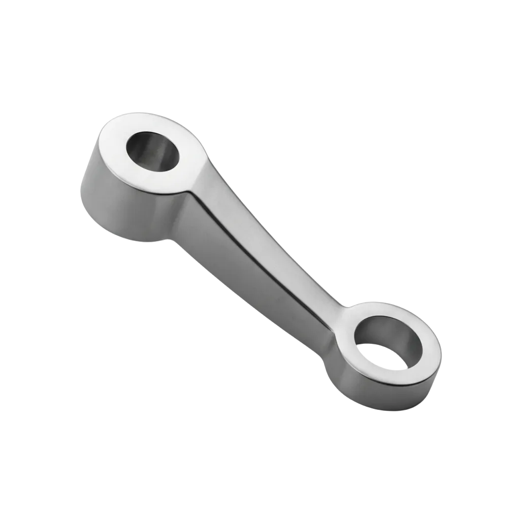 An ESPIDER025A single-arm glass spider fitting featuring a high-quality polished stainless steel finish. This heavy-duty architectural hardware is designed for point-fixed glass curtain walls and canopy installations, providing a minimalist and secure connection for large glass panels in modern commercial facades.