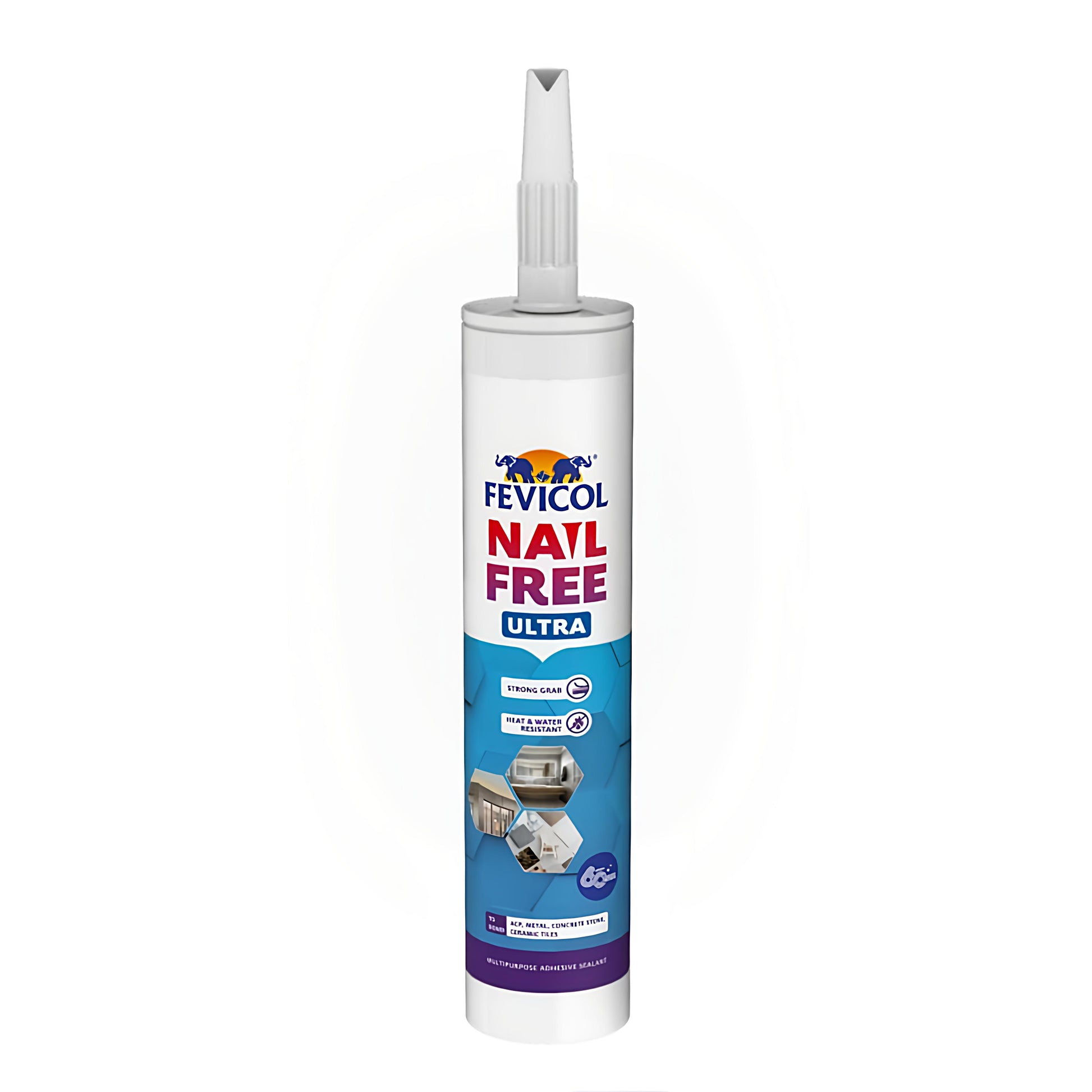 Fevicol Nail Free Ultra sealant cartridge on a white background