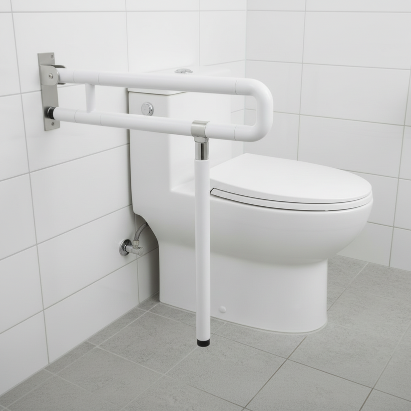 Grafiqe Folding Grab Bar Anti Slip With Leg Support – GRIPDOOR