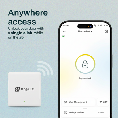 Mygate Smart Lock Gateway – Wi-Fi Bridge for Remote Lock Control