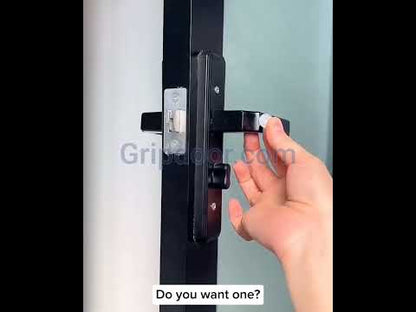 A close-up of a clear silicone bumper pad applied to a door frame to reduce noise and prevent slamming. This wall protector from Gripdoor provides a silent closing experience for cabinets, drawers, and heavy doors.