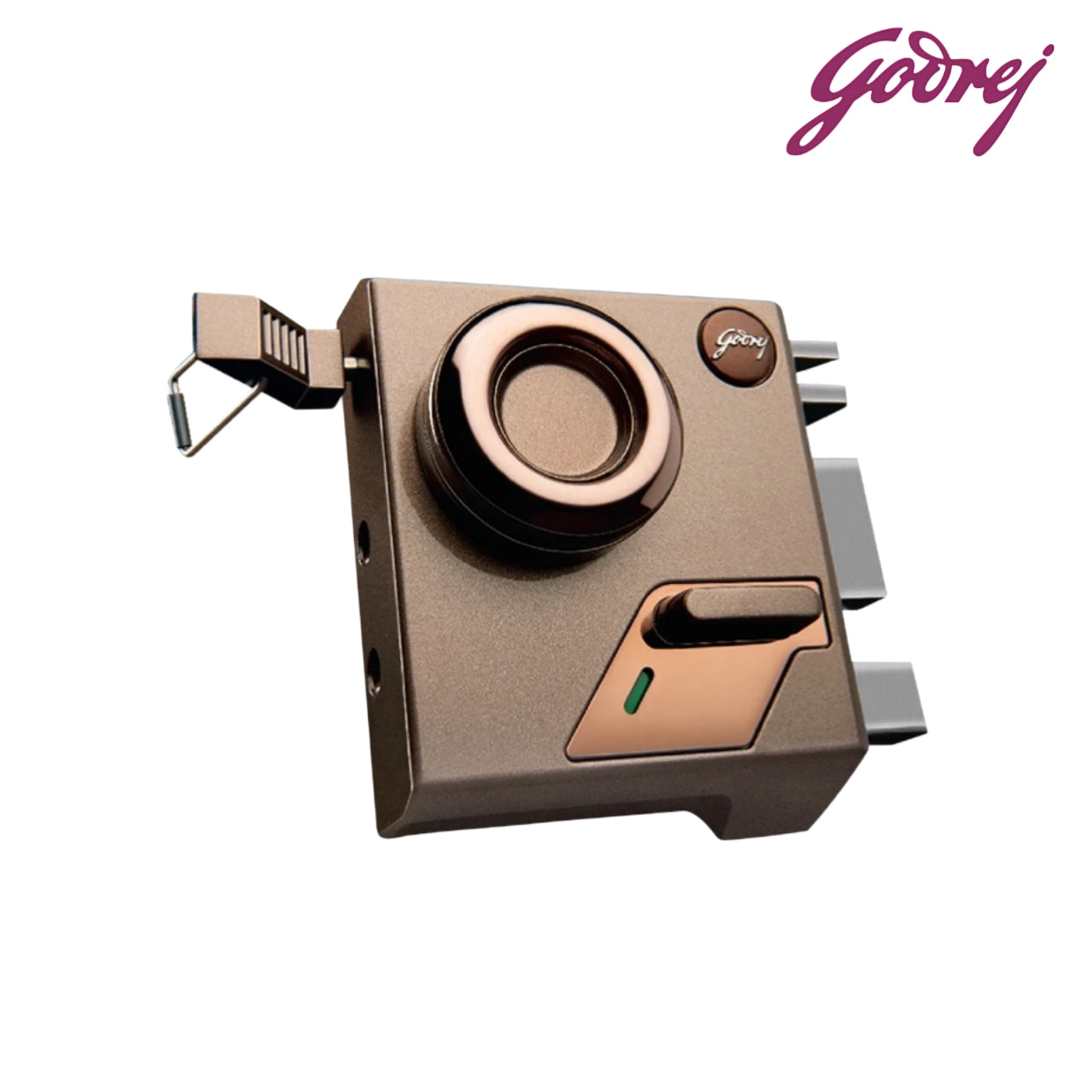 Godrej Altrix Main Door Lock | Inside Opening| Rosegold finish