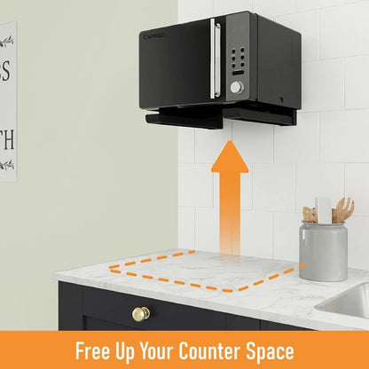 Microwave Stand in Black & White Colour