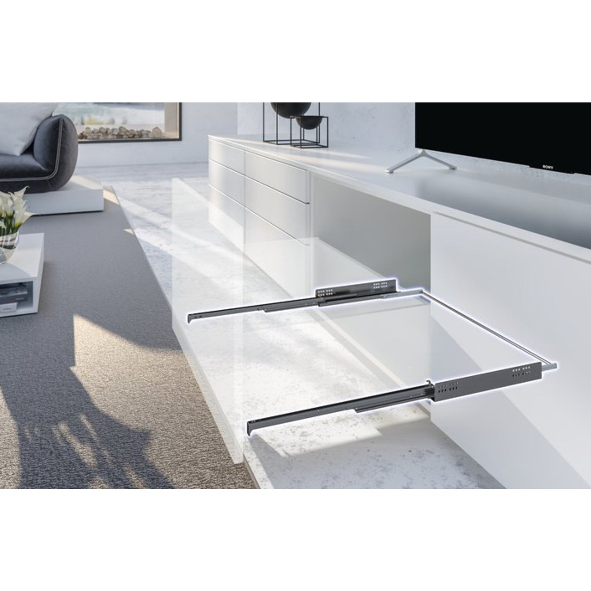Hettich Quadro V6 30kg Drawer Slides
