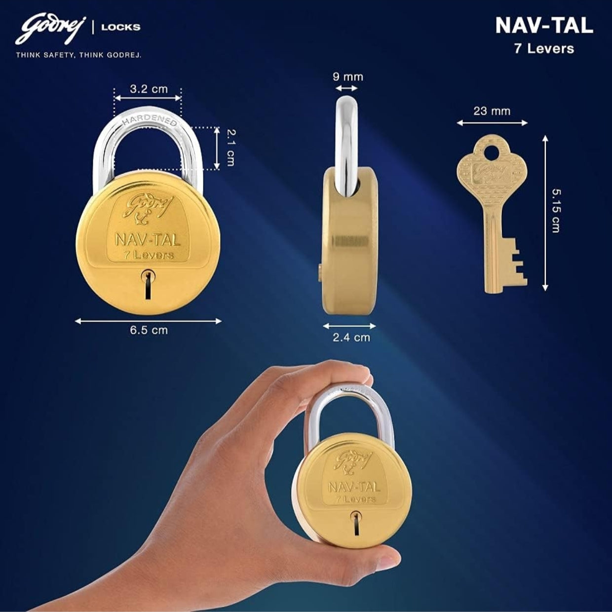 Godrej NAV-TAL Pad Lock 6 & 7 Leavers