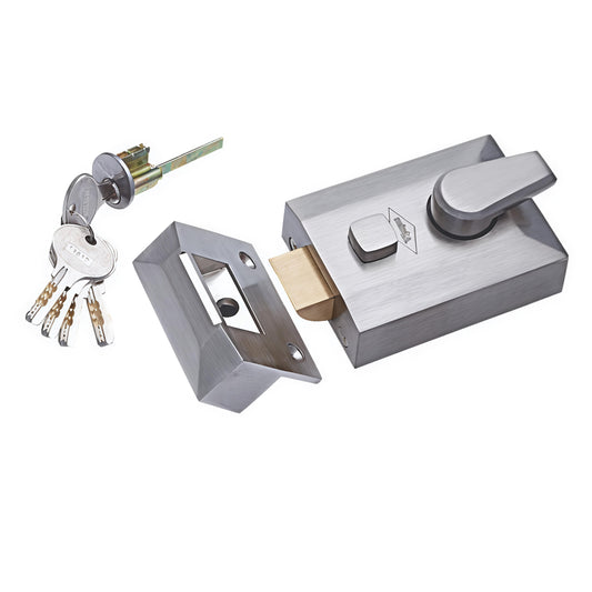 Vijayan Premium Night Latch with Ultra keys, for Outside Opening Door