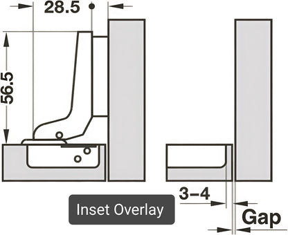 Hafele Auto Hinges Regular Close (Non soft)