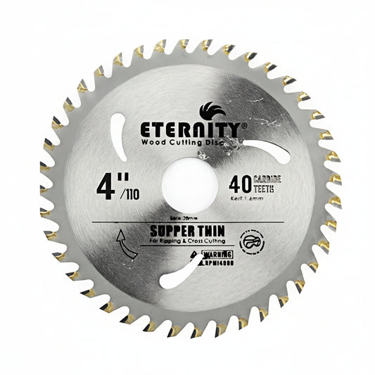 Eternity Circular Cutter Blade 40 Teeth 4 inch & 5 inch Suitable for Wood, Plywood Smooth Cutting