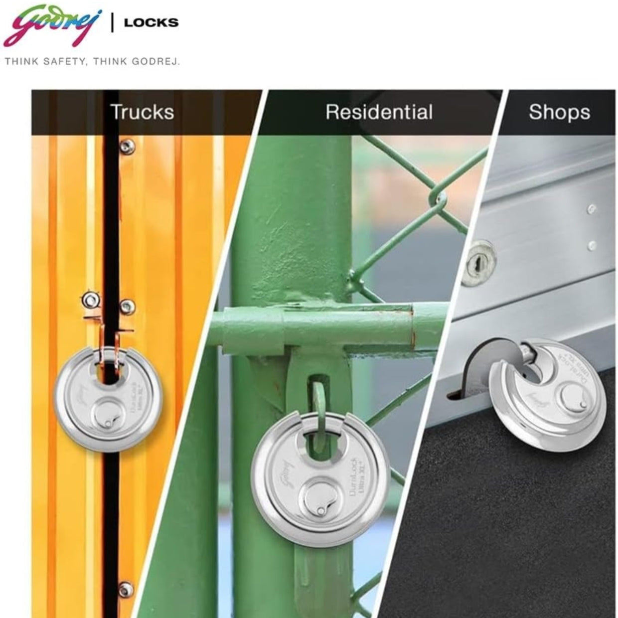 Godrej Duralock 70mm & 90mm with Ultra keys