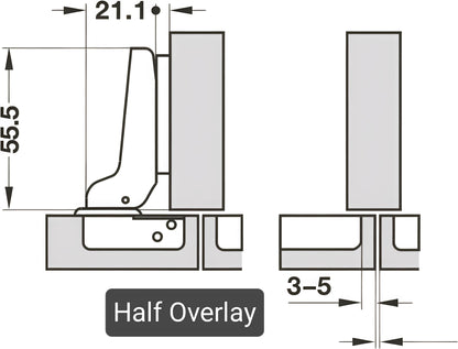 Hafele Auto Hinges Regular Close (Non soft)