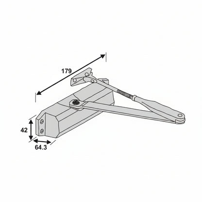 Kzone Open Door Closer 65 to 80kg Capacity (KDC 01)