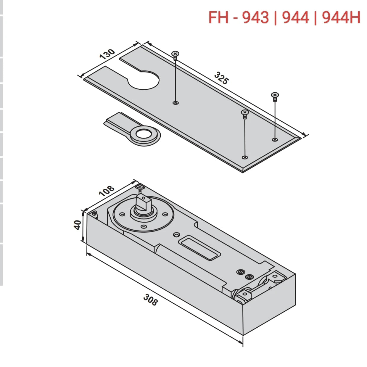 Enox Floor Spring FH 943 | FH 944 | FH 944 H